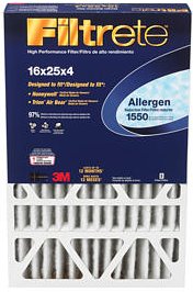 Honeywell MI16X25X4-DHW Filtrete Allergen Reduction Filter&amp;amp;#44;  Pack Of 2