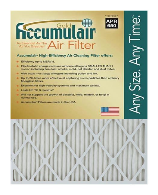 Accumulair FB17.25X19.25A Gold 1 In. Filter-  Pack Of 4