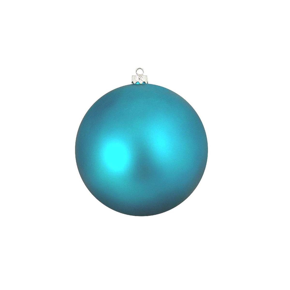 Northlight 31756432 4 in. Shatterproof UV Resistant Commercial Christmas Ball Ornament, Matte & Turquoise Blue