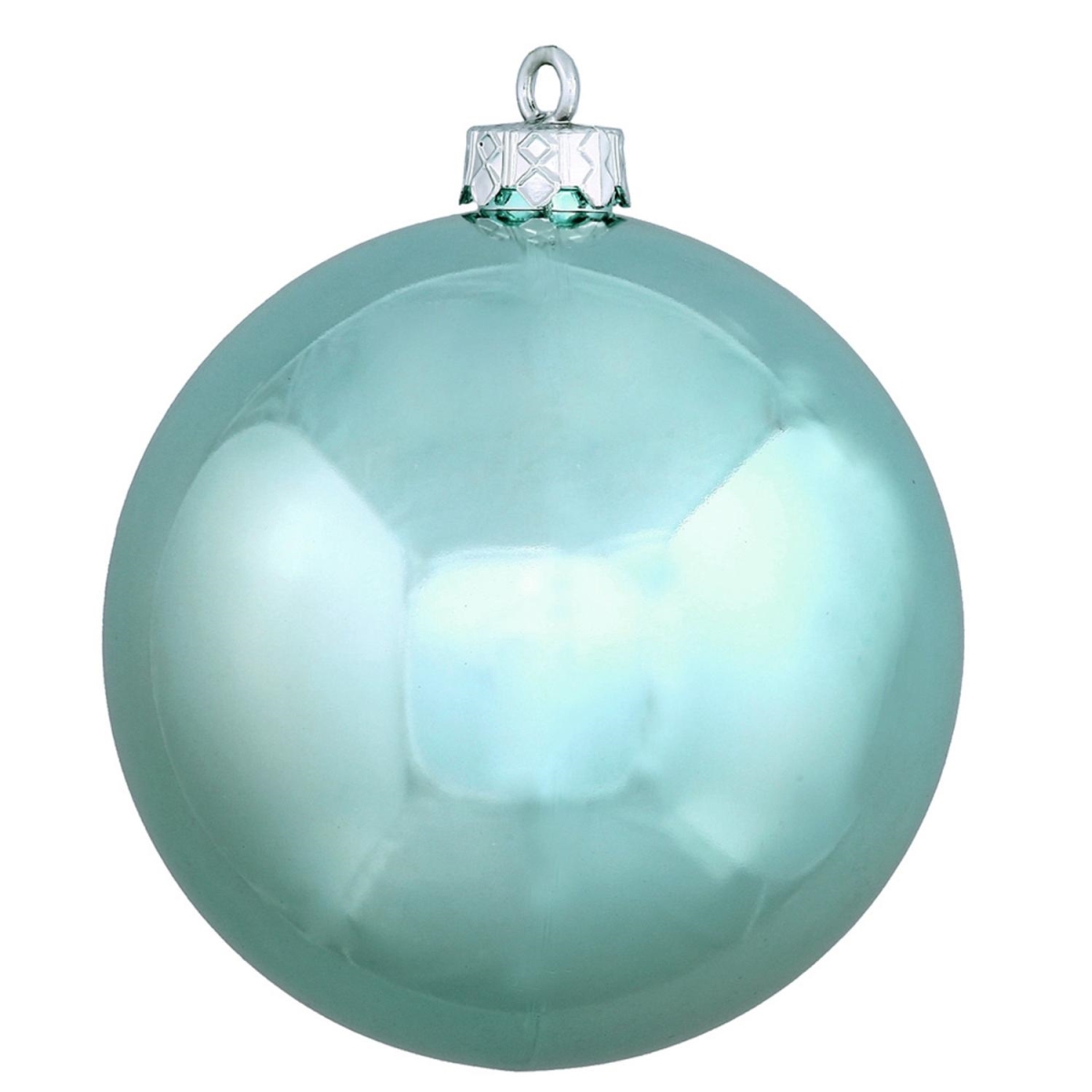 Northlight 31755759 4 in. Shatterproof UV Resistant Commercial Christmas Ball Ornament, Shiny & Mermaid Blue
