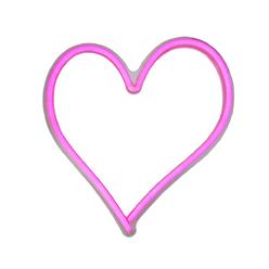 Northlight 33377714 13.5 in. Neon Style LED Lighted Valentines Day Heart Window Silhouette Sign