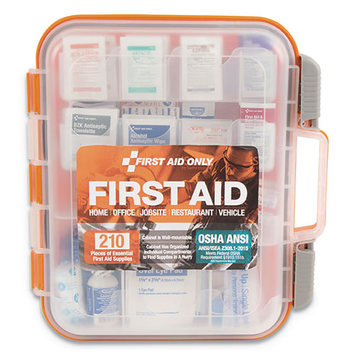 First Aid Only FAO91064 First Aid Kit - Clear, 50 Pieces