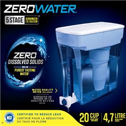 ZeroWater 4934204 Ready-Pour 160 oz Blue Water Filtration Pitcher