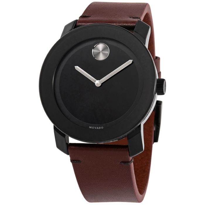 Movado 3600602 Bold Leather Mens Watch