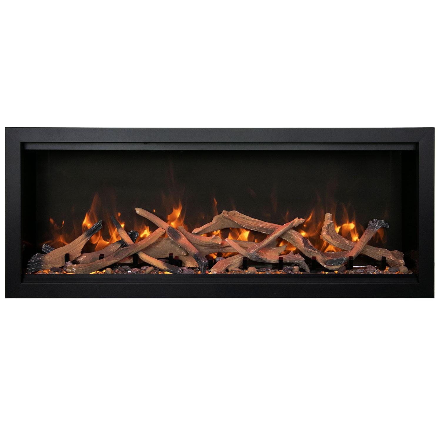 Amantii SYM-74-XT-BESPOKE 74 in. Thermostatic Remote Electric Fireplace with Symmetry Xtra Tall Bespoke