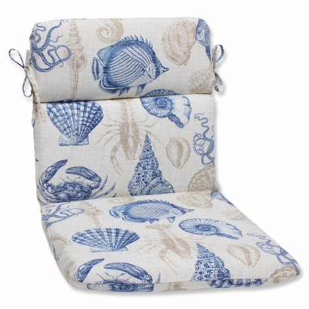 Pillow Perfect 535807 Sealife Marine Rounded Corners Chair Cushion