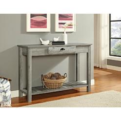 Walker Edison 48" Country Style Entry Console Table - Gray Wash