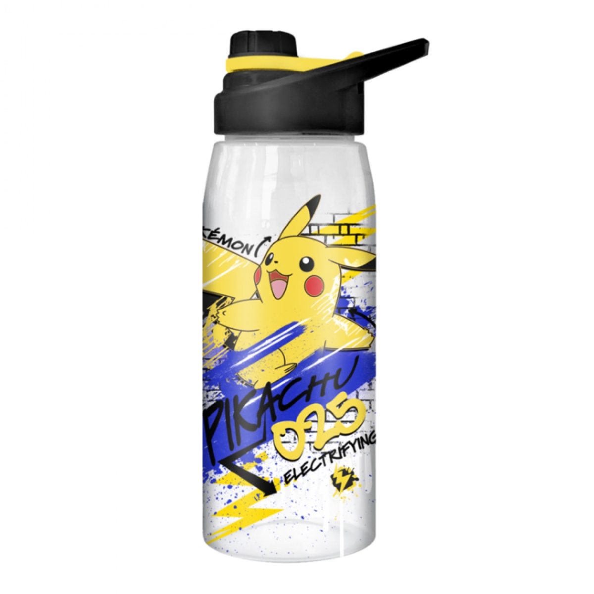 Pokemon 809371 28 oz Pikachu Water Bottle with Screw Lid