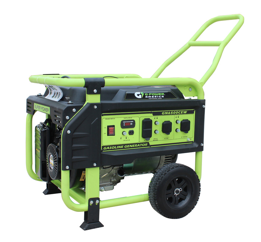 Go-for-Gold 6500-5300W Atlas Series Gasoline Powered Recoil Start Portable Generator with 306cc 11-HP Professional Engine