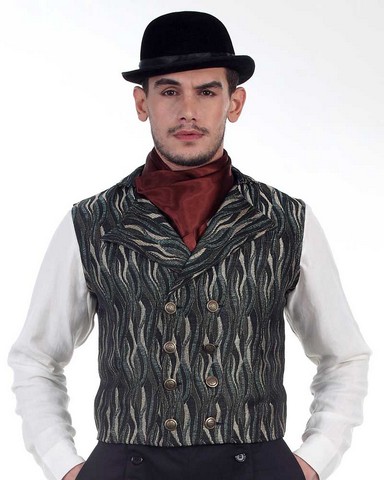 The Pirate Dressing C1339 Brummell Double-Breasted Vest&#44; 2XL