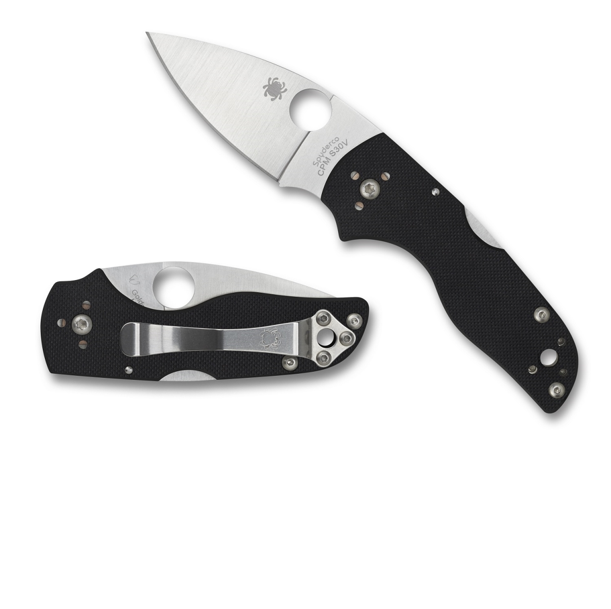Spyderco 4016004 2.47 in. Lil Native Folder Knife with Plain G-10 Handle, Black