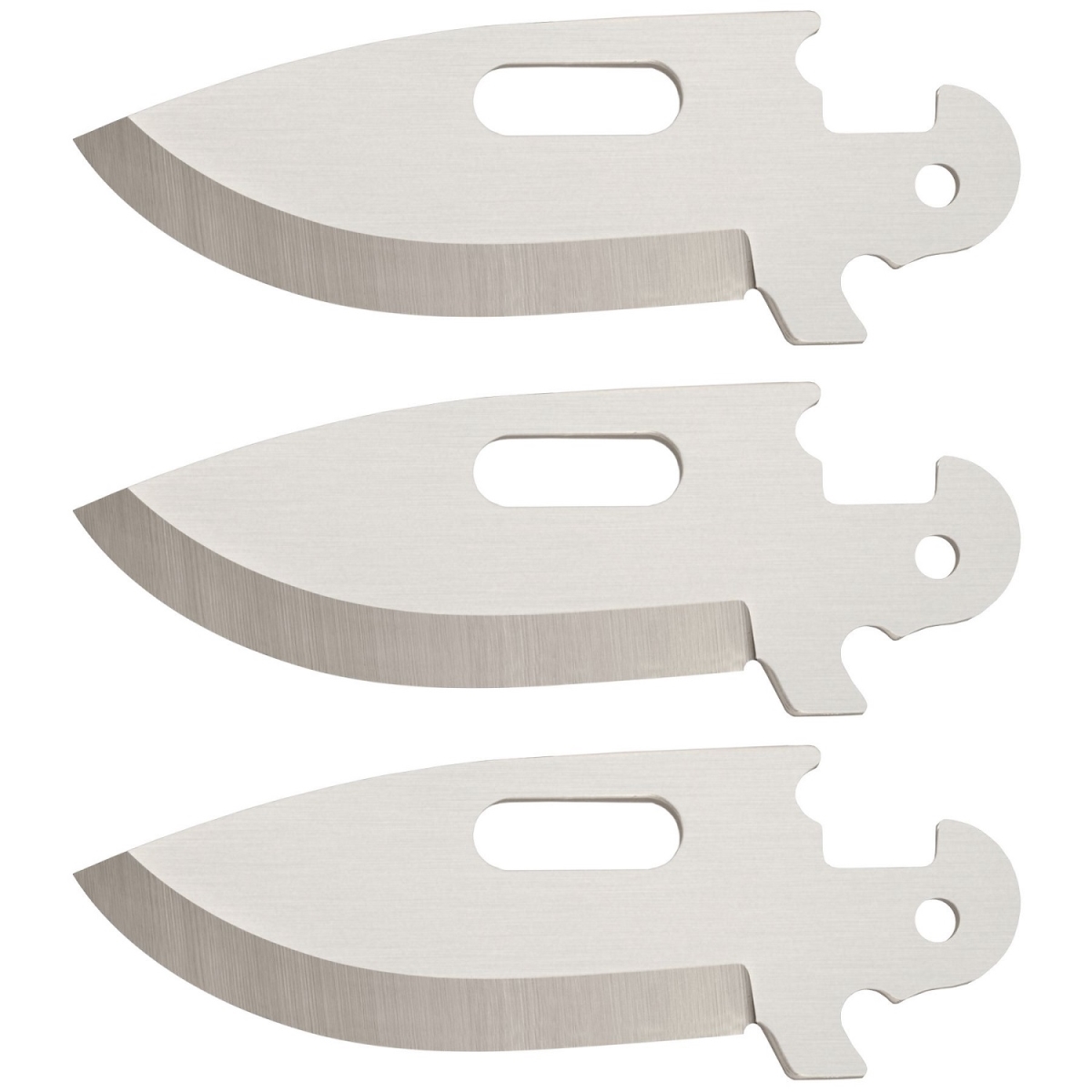 Cold Steel 4019631 2.5 in. Click N Cut Drop Point Replacement Blades, 3 Piece