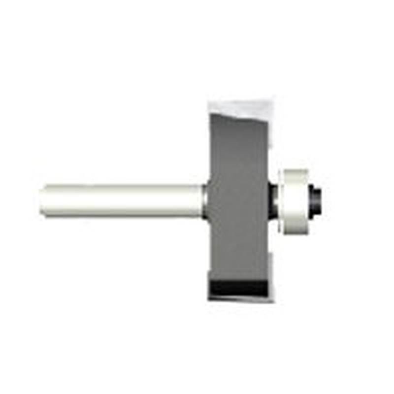 MakeITHappen High Speed Steel Rabbeting Router Bit - Silver - 1.25 x 2.12 in.