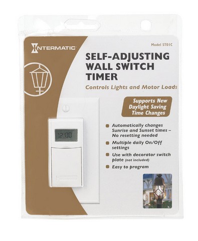 Intermatic ST01K White Digital In-Wall Timer