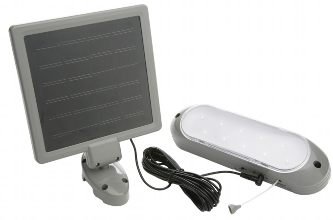 Coleman Cable L949 10 LED Rechargeable Solar Panel Shed Light