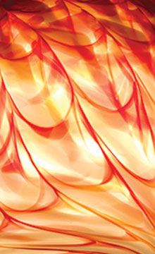 WPT Design ROSE-MOD-SC-RH-BZ Rose Bronze Wall Sconce- Red Hot Glass