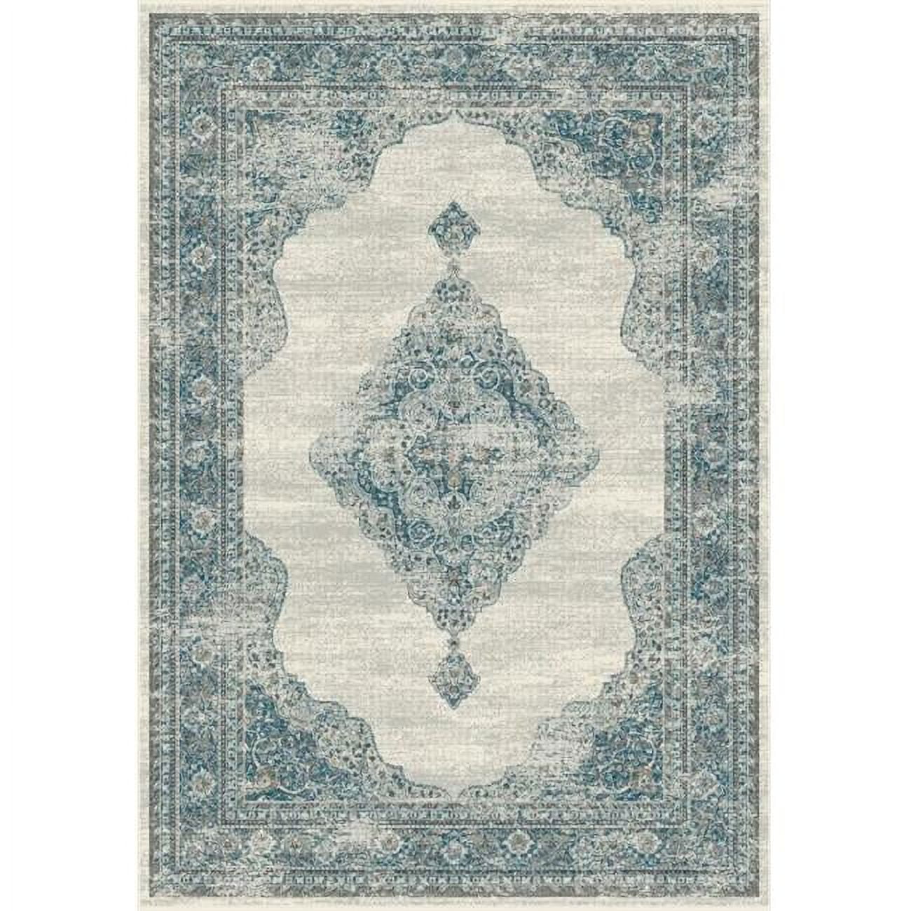 Dynamic Rugs RG28884166949 2 ft. 2 in. x 7 ft. 7 in. Regal 88416 Rectangle Traditional Area Rug - 6949 Grey & Blue