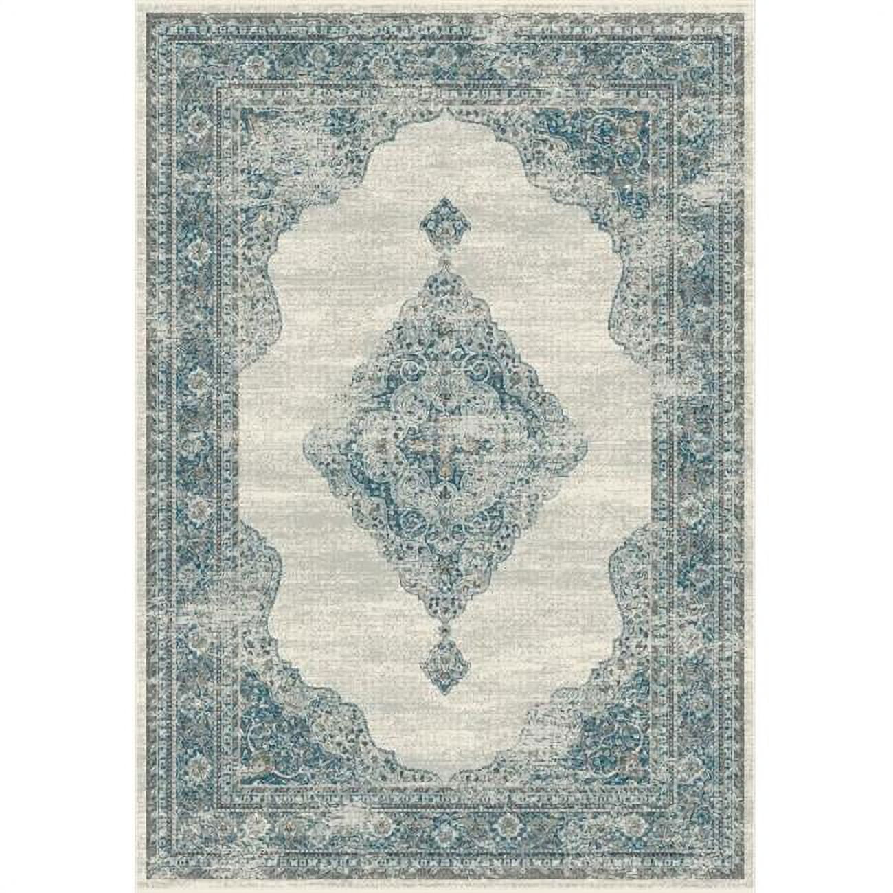 Dynamic Rugs RG912884166949 7 ft. 10 in. x 10 ft. 10 in. Regal 88416 Rectangle Traditional Area Rug - 6949 Grey & Blue