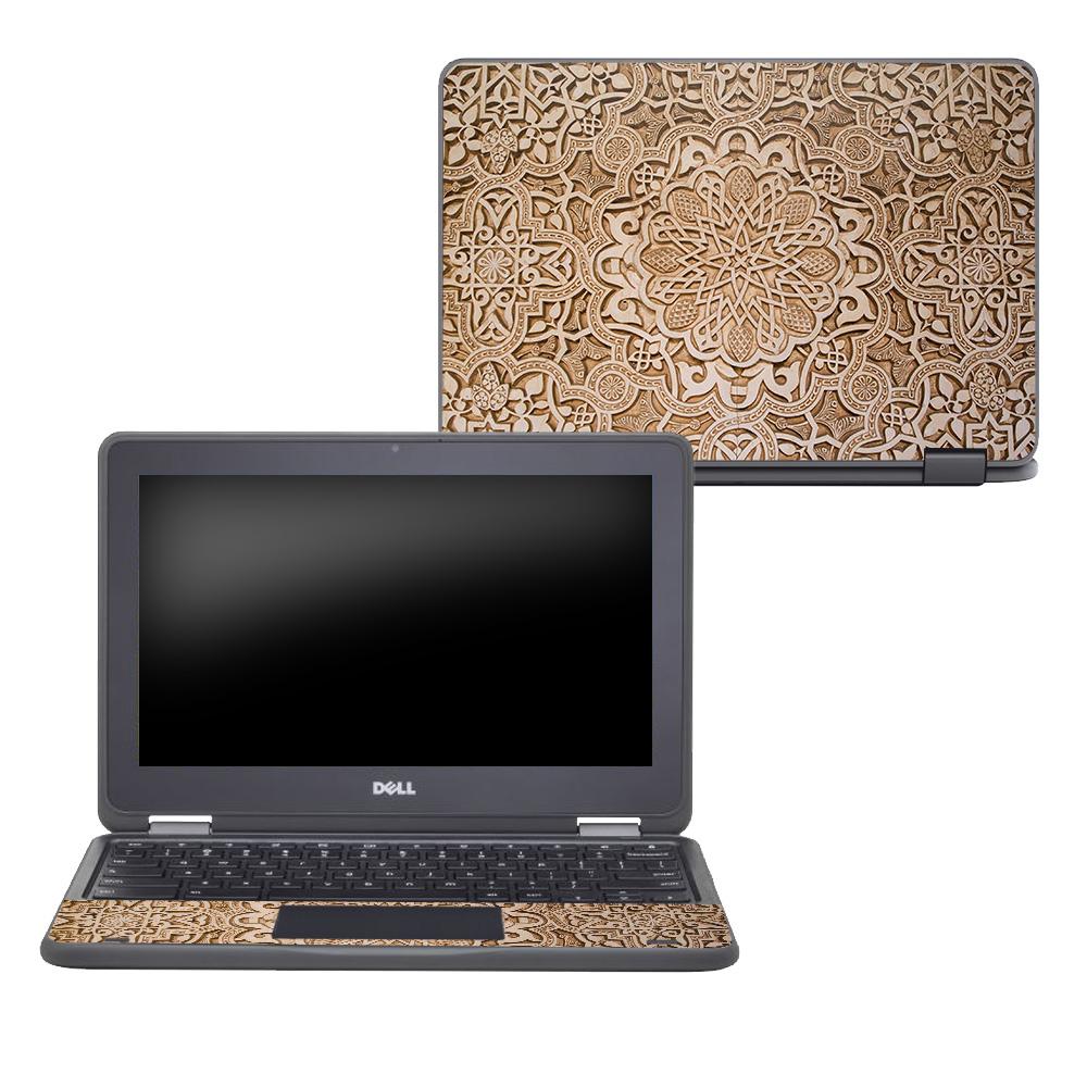 MightySkins DECHR3189-Carved Skin Decal Wrap for Dell Chromebook 11 in. 3189 Sticker - Carved