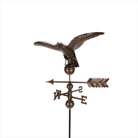 Northlight 3 ft. Polished Chocolate Brown Eagle Outdoor Weathervane