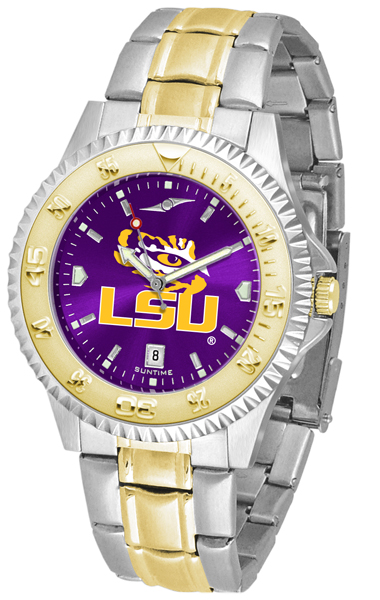 Suntyme Suntime ST-CO3-LST-COMPMG-A LSU Tigers-Competitor Two-Tone AnoChrome Watch
