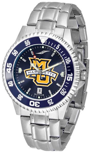 Suntyme Suntime ST-CO3-MGE-COMPM-AC Marquette Golden Eagles-Competitor Steel AnoChrome - Color Bezel Watch