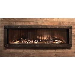 Empire DVLL48BP92P 48 in. Contemporary Linear Direct Vent Fireplace, Black Liner, Propane - MF Remote