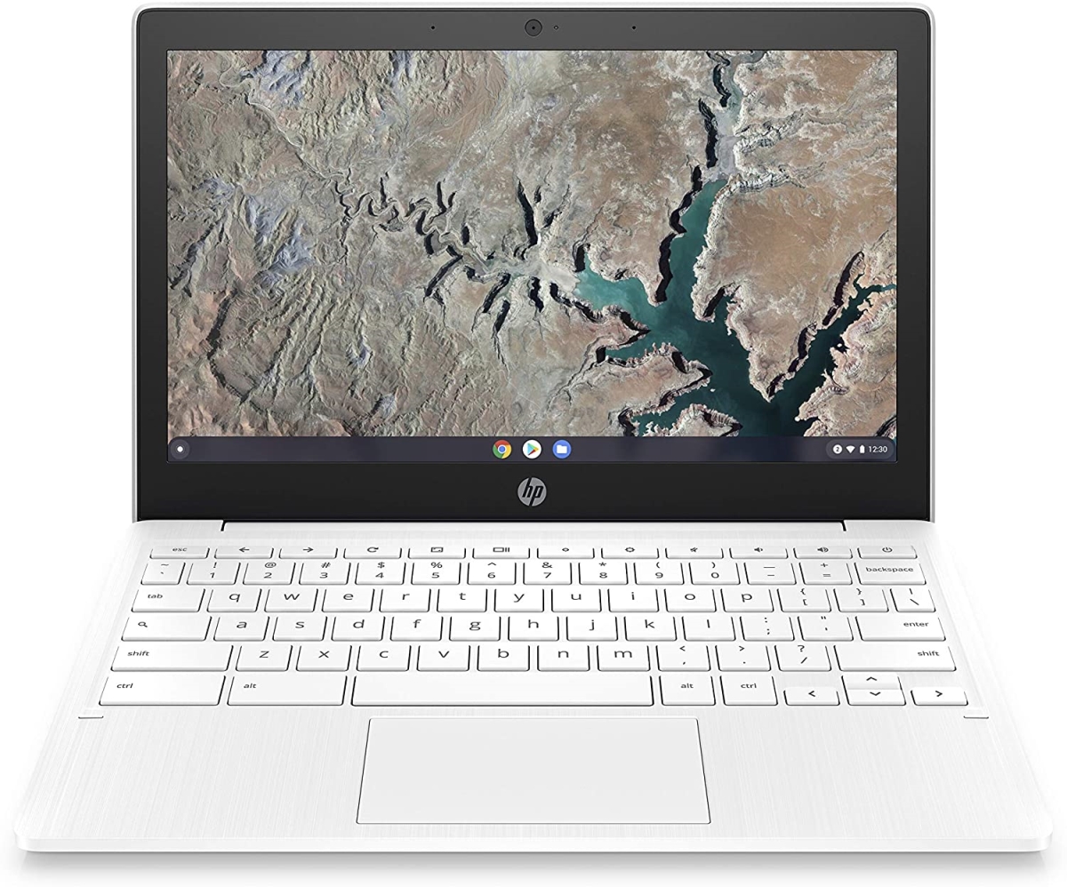 HP 11a-na0021nr 11 in. 2020 Model Chromebook HD Laptop - Snow White