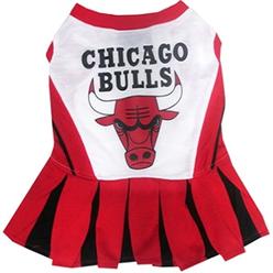 Pets First BUL-4007-XS Chicago Bulls Cheerleader Dress for Pets&#44; Extra Small