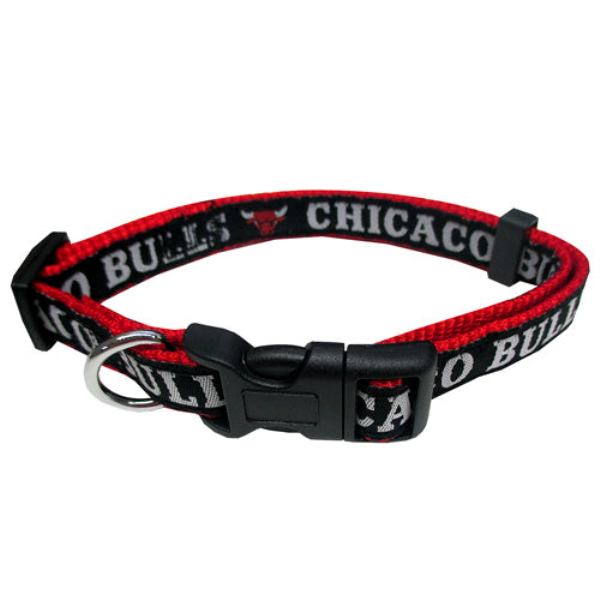 Pets First BUL-3036-LG Chicago Bulls Collar for Pets&#44; Large