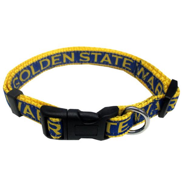Pets First GSW-3036-MD Golden State Warriors Collar for Pets&#44; Medium