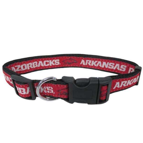 Pets First ARK-3036-LG Arkansas Razorbacks Collar for Pets&#44; Large
