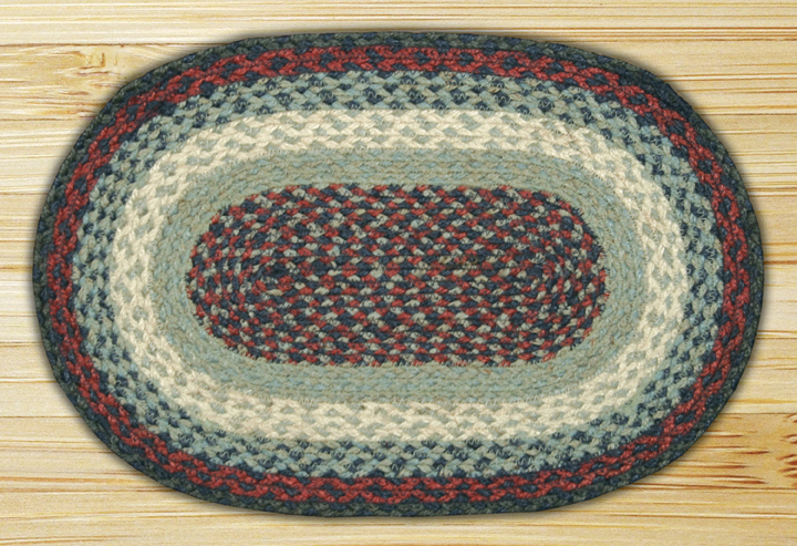 Capitol Importing Company Capitol Importing 00-015 Blue-Burgundy - 10 in. x 15 in. Oval Swatch
