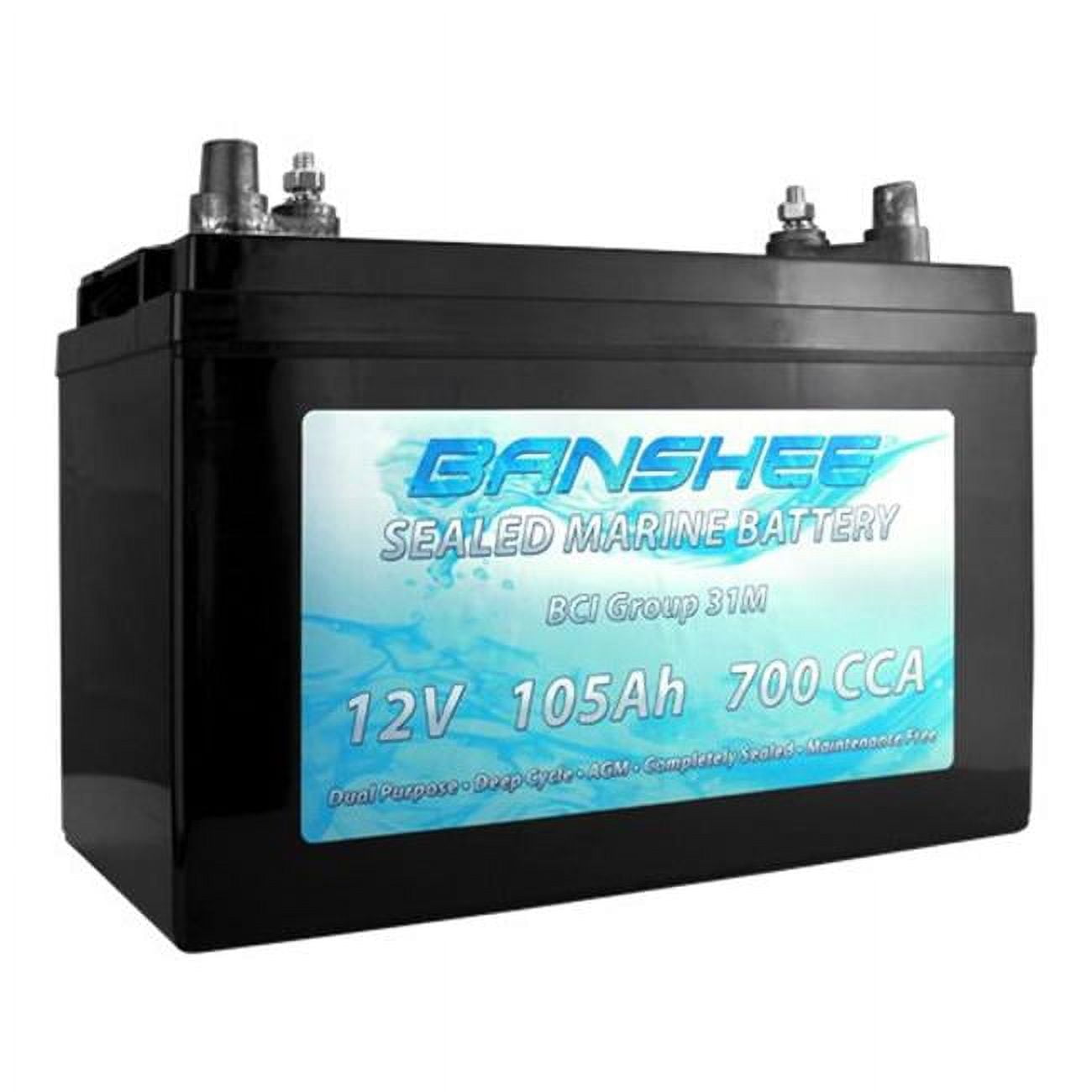 banshee 31M-AGM-Banshee-01 Group 31 Sealed AGM Deep Cycle Marine Trolling Motor Battery