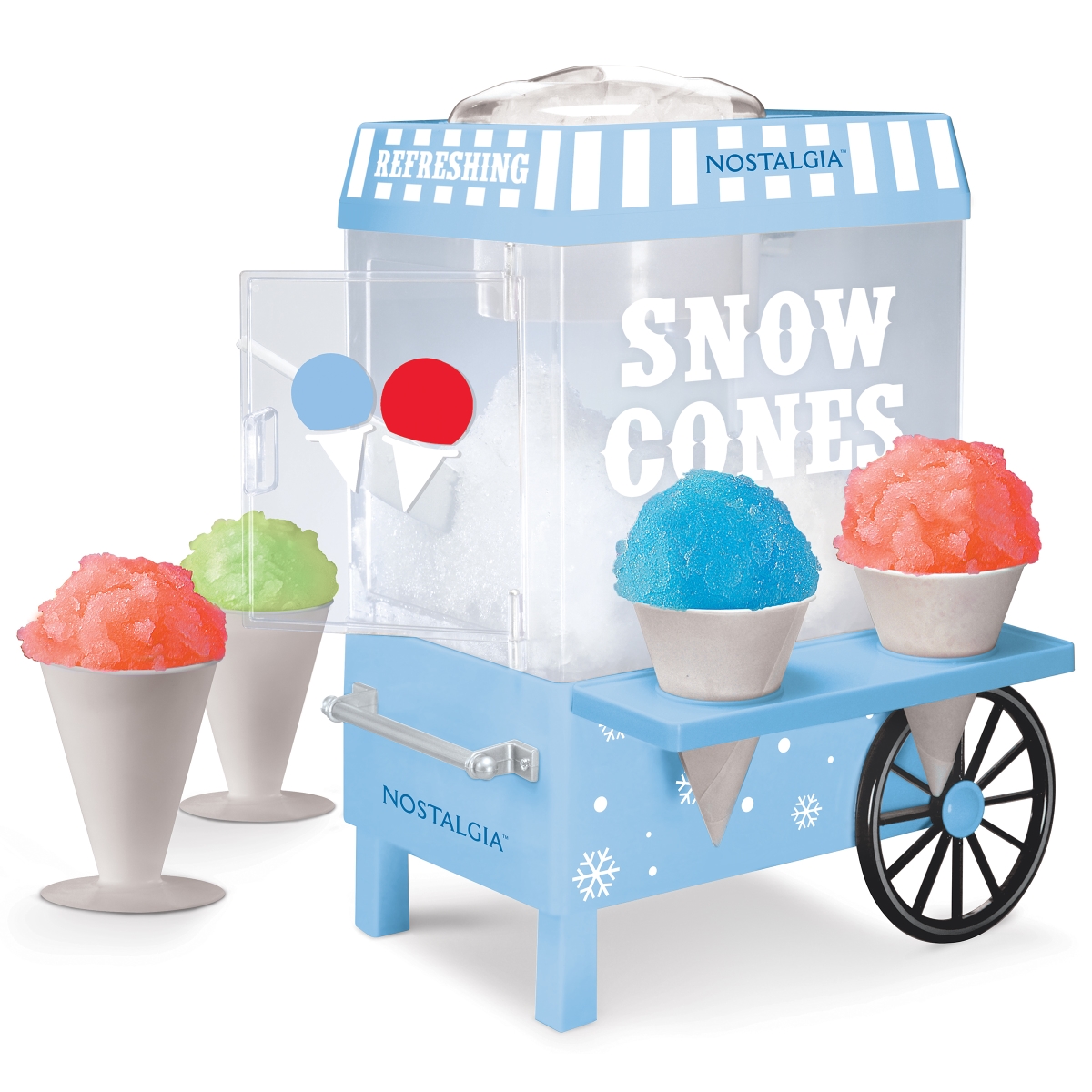 Nostalgia NSCM525BL Snow Cone Maker&#44; Blue