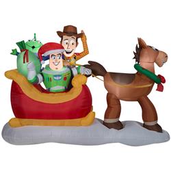 Airblown Inflatables G08 37598X Toy Story Sleigh, Multi Color - 5 x 8 x 3 ft.