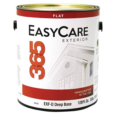 GourmetGalley 1 gal EXF-D Easycare 365 Deep Base Exterior Latex House Paint, Durable Acrylic Flat