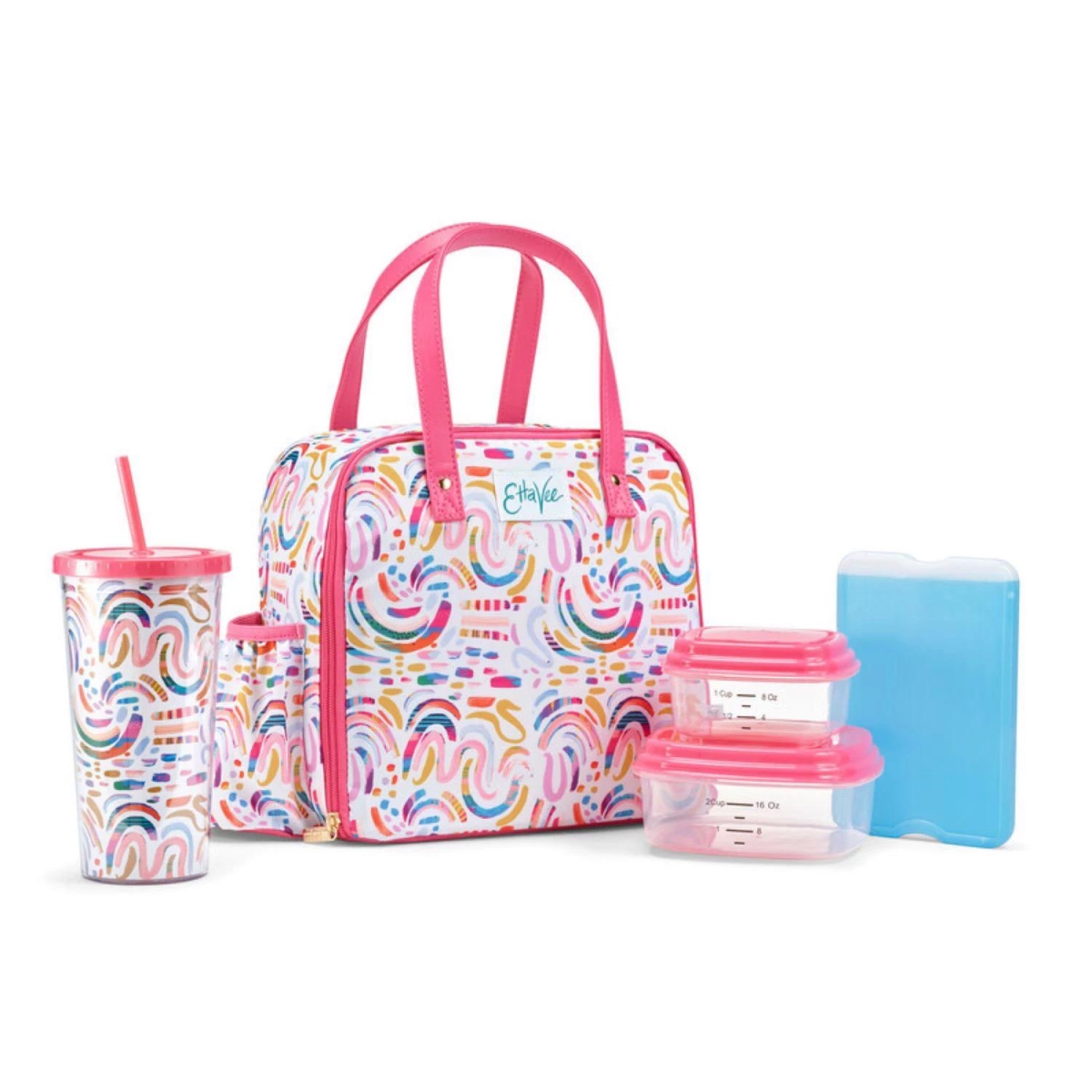Fit & Fresh 2950ETVSC3032 Artist Collection Deluxe Lunch Kit&#44; Rainbow