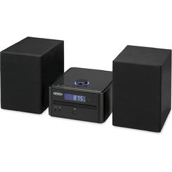 Jensen JBS-210 Stereo 4W RMS CD Music System with Bluetooth&#44; Digital AM-FM Receiver&#44; 2 Speakers & Remote&#44; Black