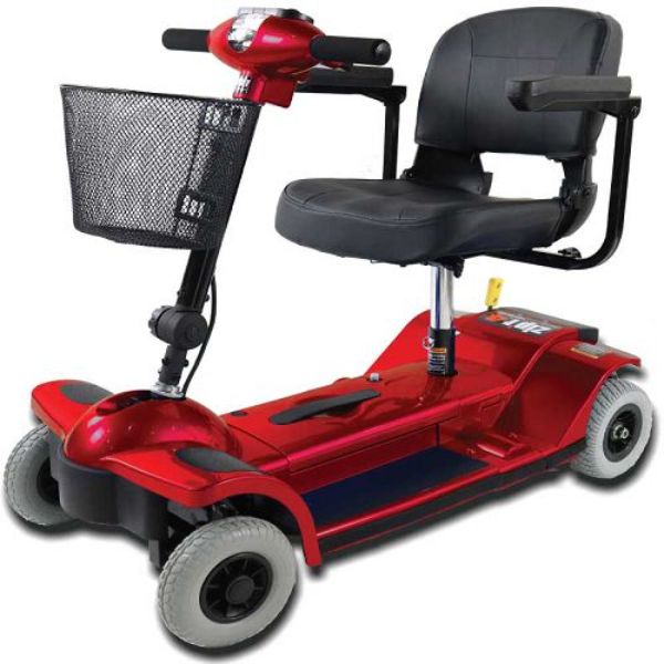 Zipr Mobility ZIP02RED 4-Wheel Traveler Mobility Scooter&#44; Red