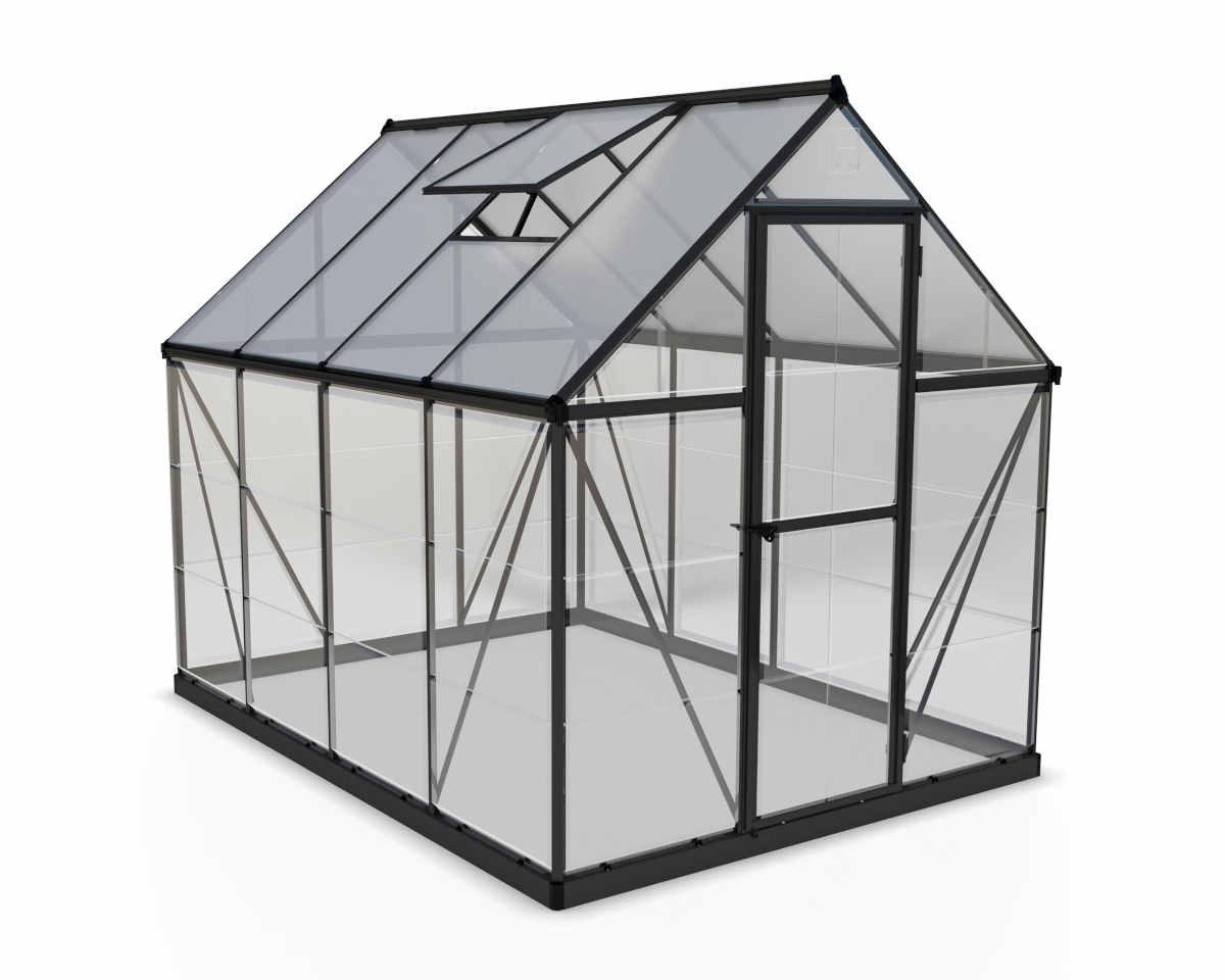 Palram-Canopia HG5508Y 6 x 8 ft. Hybrid Greenhouse&#44; Gray