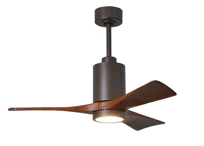 Atlas PA3-TB-WA-42 42 in. Three Bladed Paddle Fan with LED Light Kit in Textured Bronze
