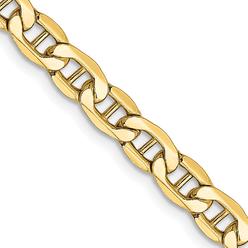 Quality Gold BC101-26 14K Yellow Gold 4.75 mm Semi-Solid 26 in. Anchor Chain