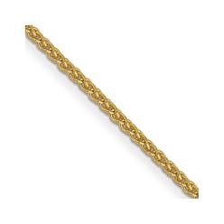 Quality Gold PEN157-18 14K Yellow Gold 1.05 mm Diamond-Cut Spiga with Lobster 18 in. Clasp Chain