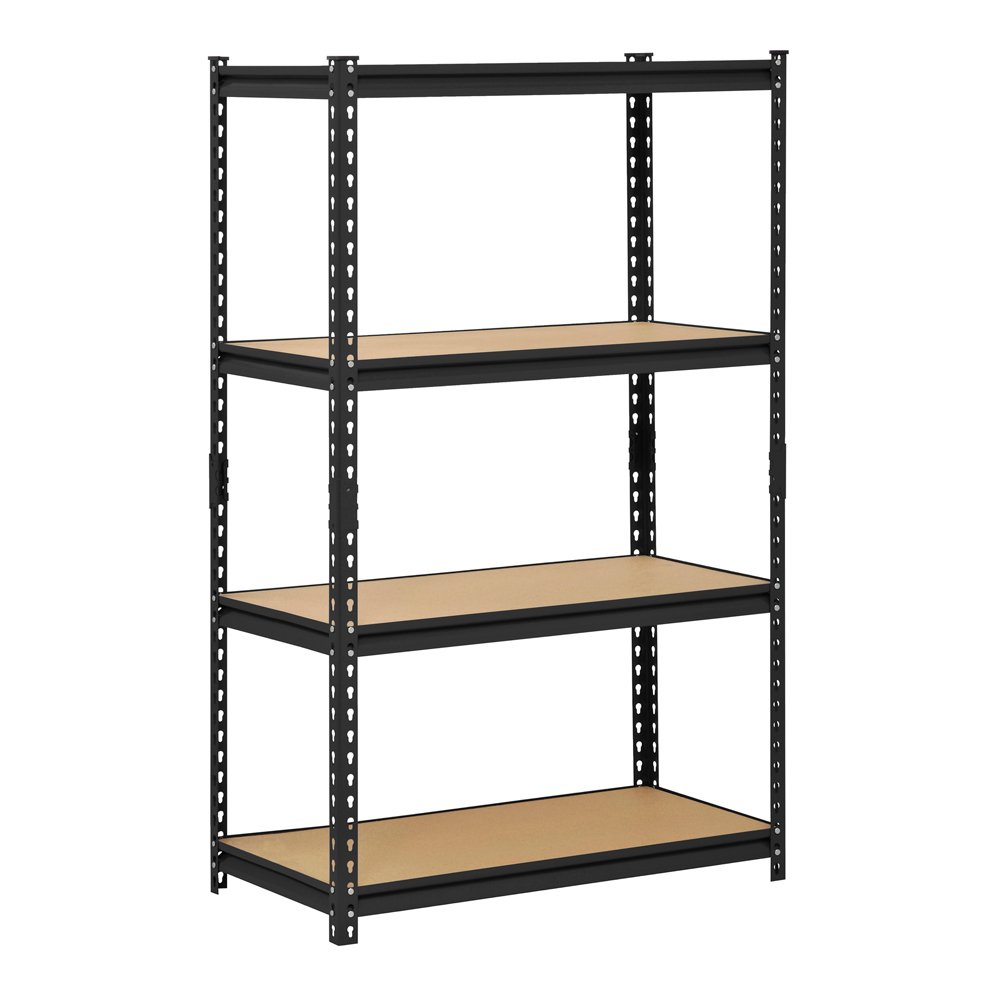 Edsal 108575 36 x 18 x 60 in. 4 Adjustable Shelves Steel Shelf Unit&#44; Black