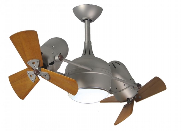 Matthews Fan Co Matthews Fan DGLK-BN-WD Dagny Ceiling Fan With Light Kit-Brushed Nickel-Wood Blades