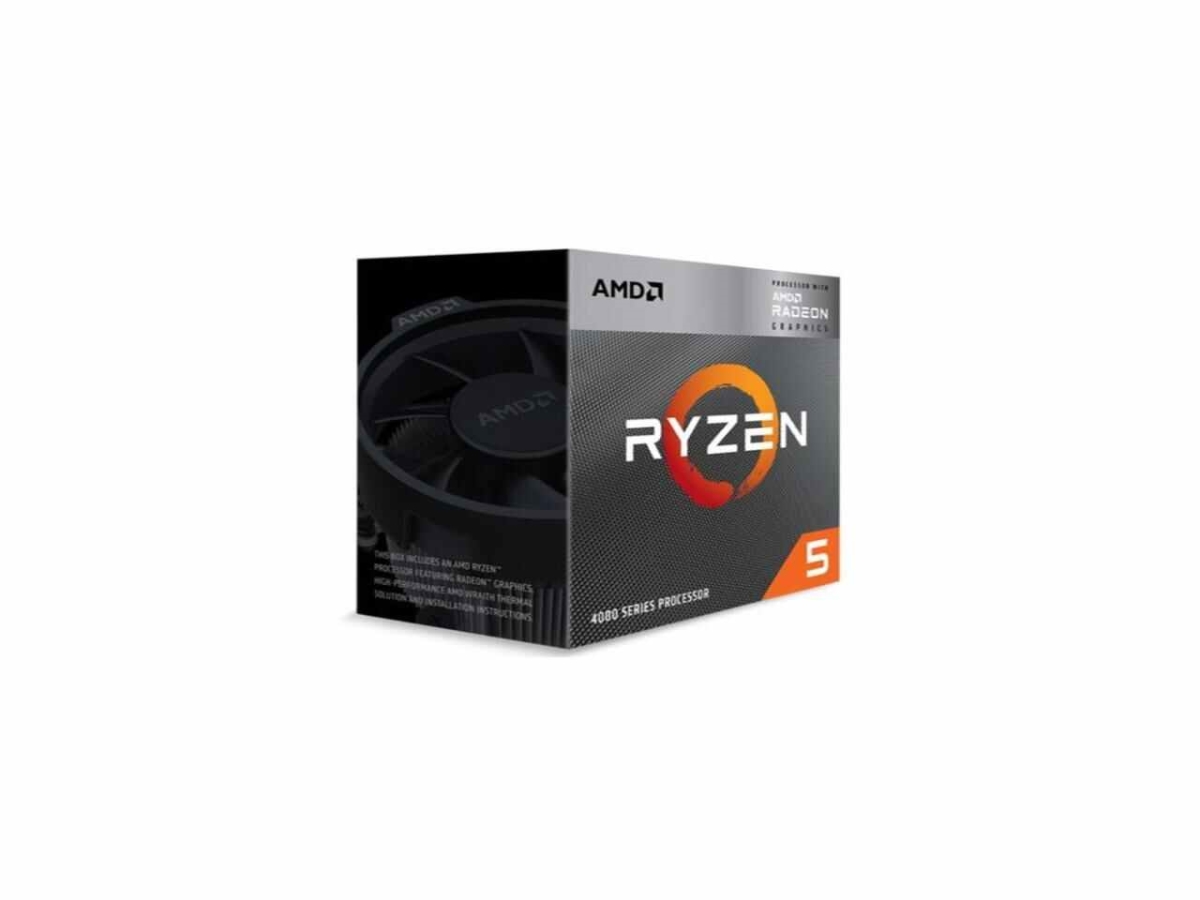 AMD 100-100000147BOX Ryzen 5 4600G Renoir Zen 2 6-Core 3.7 GHz Socket AM4 65W Graphics Desktop Processor&#44; Black