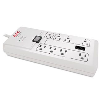 SCHNEIDER ELECTRIC IT USA INC Schneider Electric It Usa- Inc. P8GT Power-Saving Home/Office SurgeArrest Protector- 8 Outlets- 2030 J