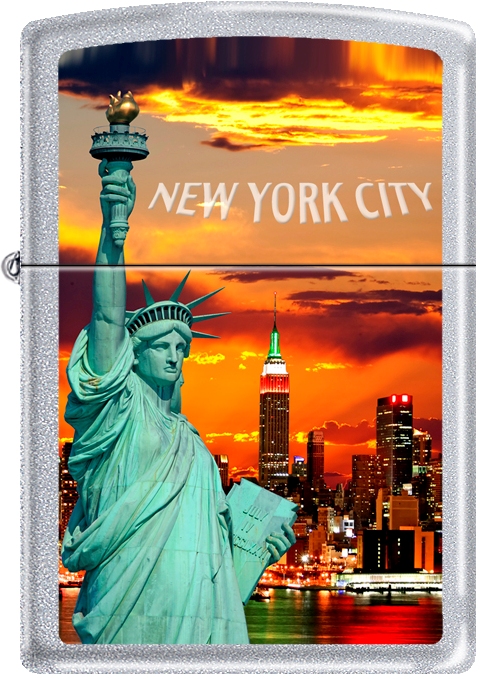 Zippo Manufacturing ZIP-207CI002891 2019 205 New York City Statue Lib Sunrise Lighter