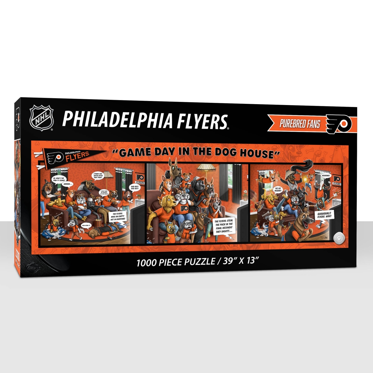 YouTheFan 2506494 NHL Philadelphia Flyers Game Day in the Dog House Puzzle&#44; 1000 Piece